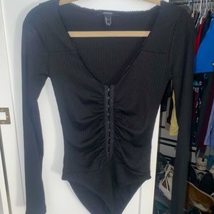 Forever 21 Button up bodysuit
